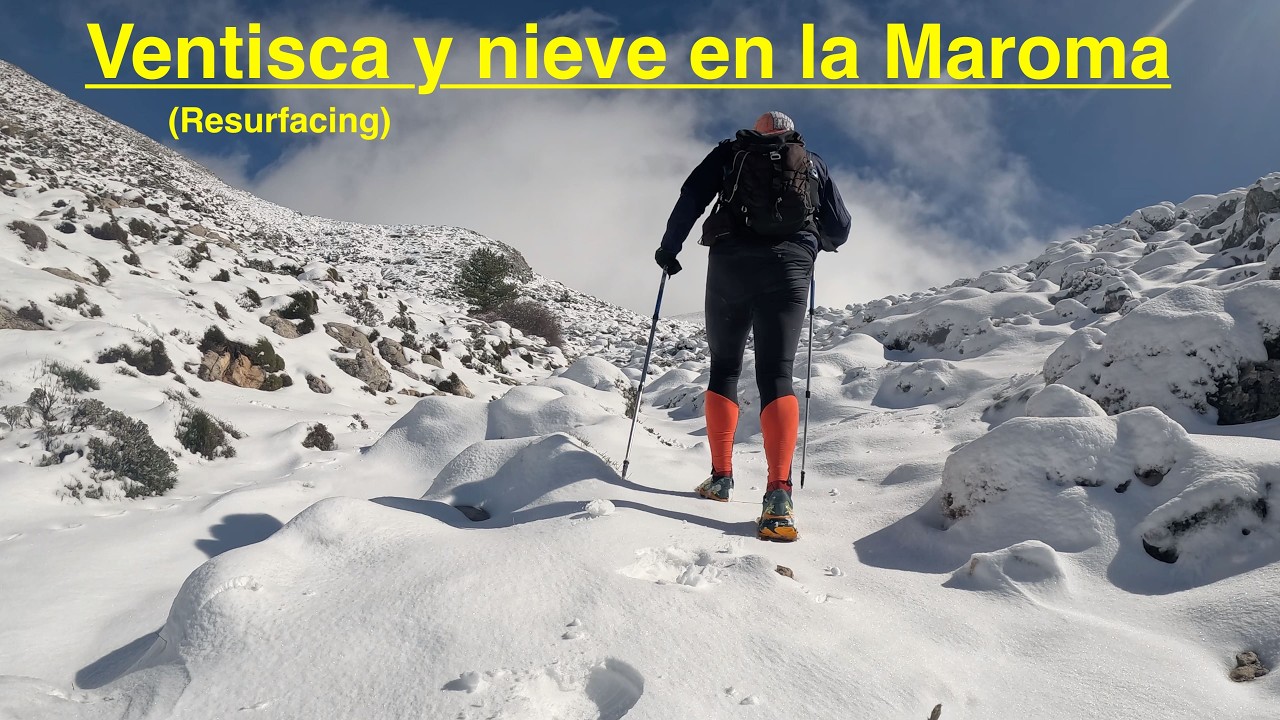 Ventisca y nieve en la Maroma (Málaga-España)(Resurfacing)