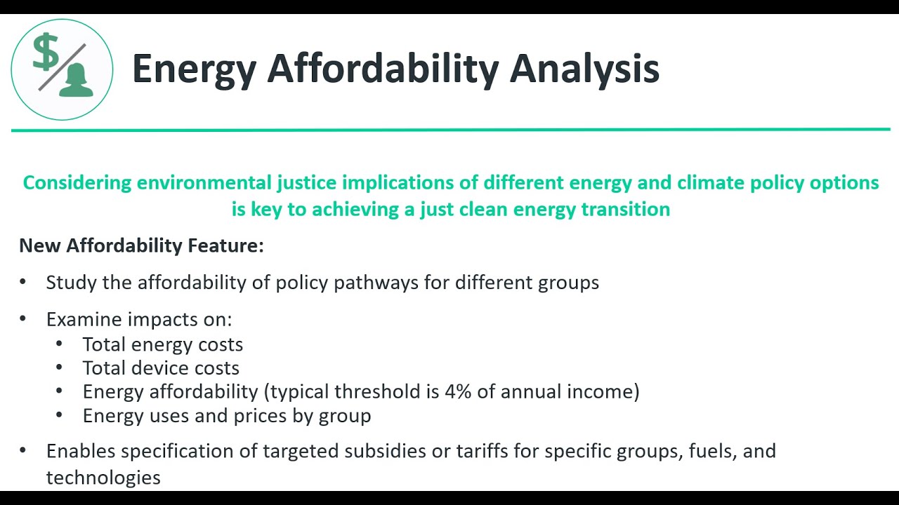 Energy Affordability Analysis