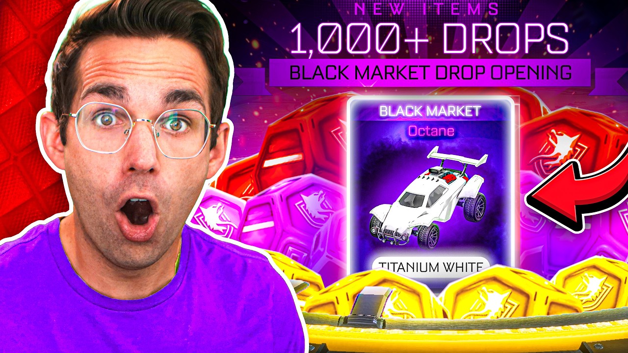 The BIGGEST Rocket League Drop Opening EVER! * LUCKY* (1000+ Drops FULL ACCOUNT OPENING)