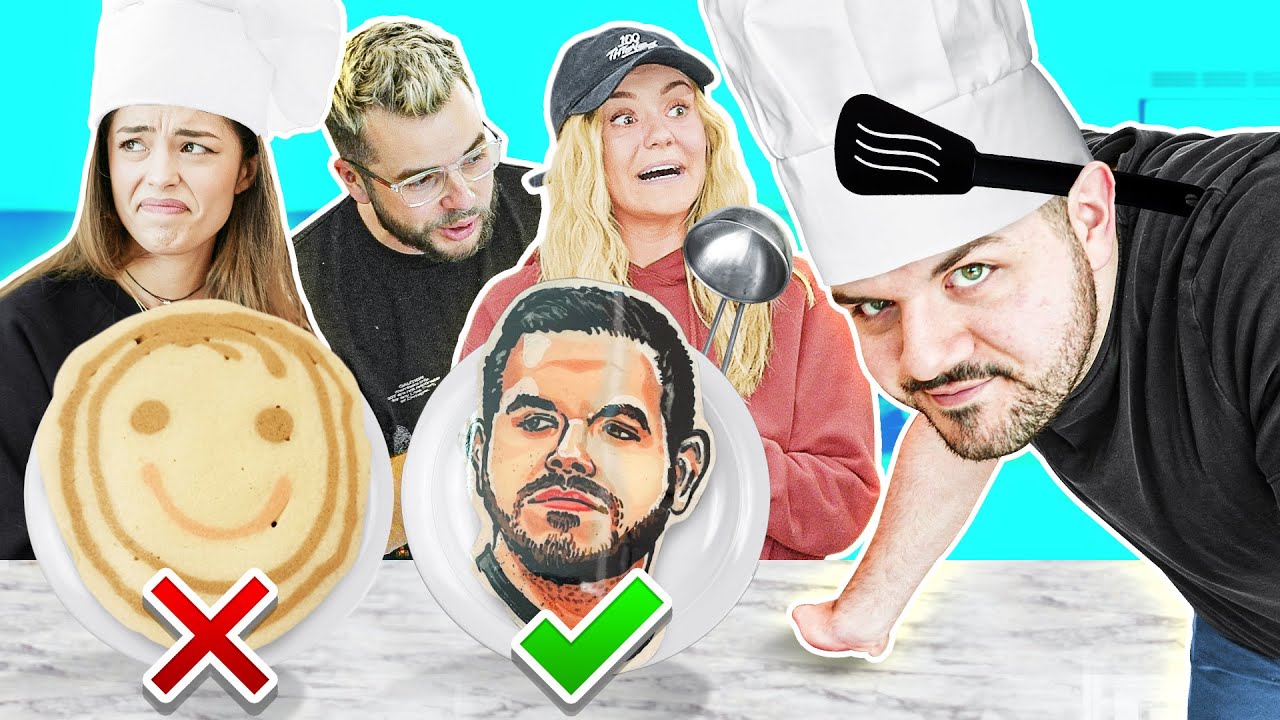 Pancake Art Challenge ft. Valkyrae, CouRage, Nadeshot, BrookeAB