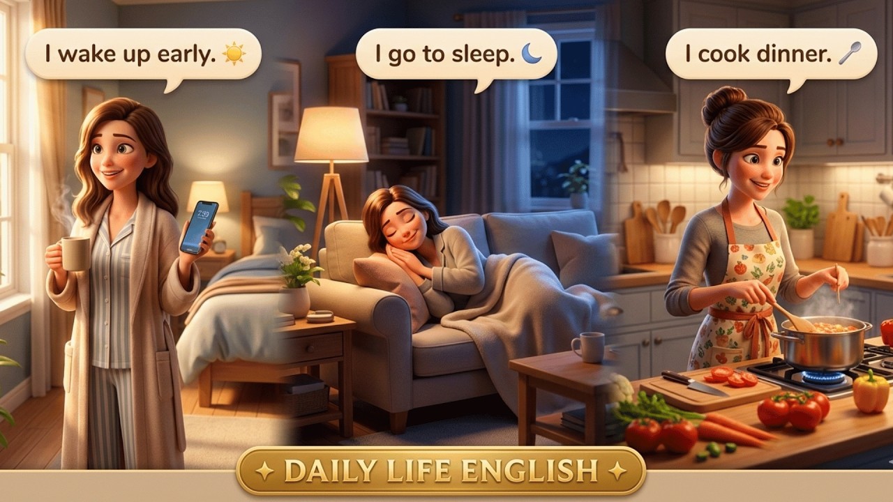 75 Full Day English Sentences For Practice | Easy English Speaking Practice for Learning English