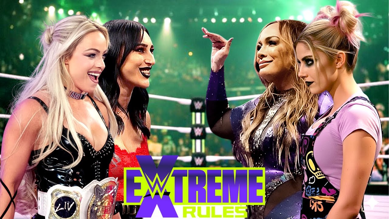 WWE Extreme Rules Full Match Rhea Ripley & Liv Morgan vs Nia Jax & Alexa Bliss | 10-Feb-2026