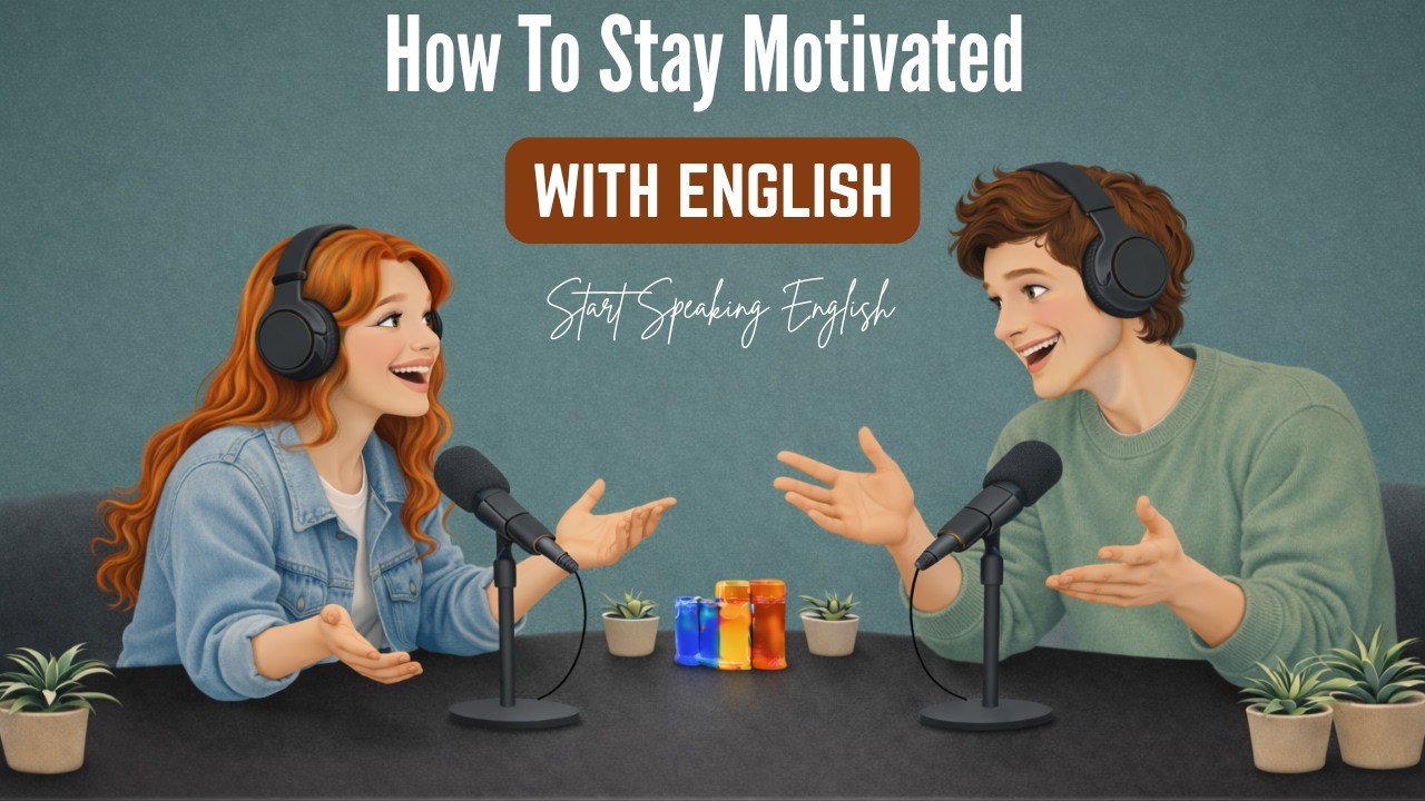 English Podcast To Practice English Conversations | How to stay motivated with English