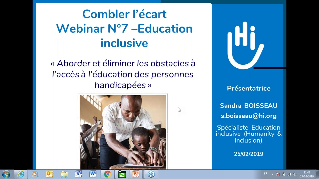 Formation en ligne nº 7:  Éducation inclusive