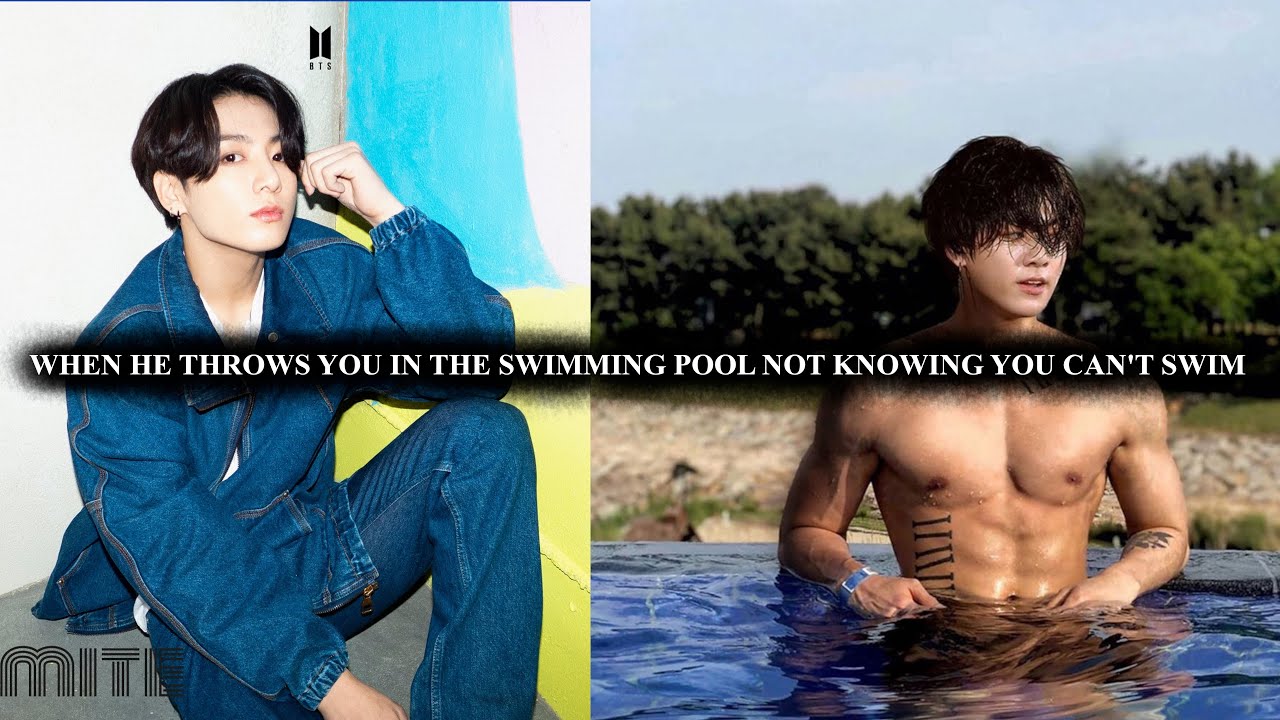 Jungkook Mafia Husband| When he throws you in the swimming pool not knowing you can't swim (Oneshot)