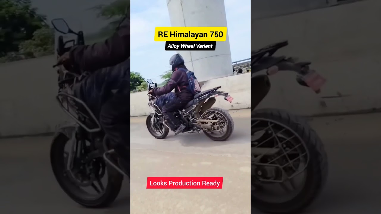 RE Himalayan 750 Alloy Wheel Varient Spied |  Looks Production Ready #rehimalayan #royalenfield