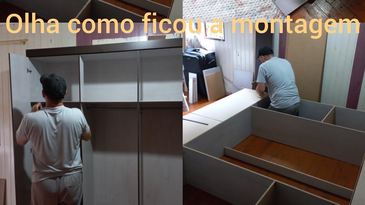 Hoje foi o dia da montagem do roupeiro olha como é fácil 🙈