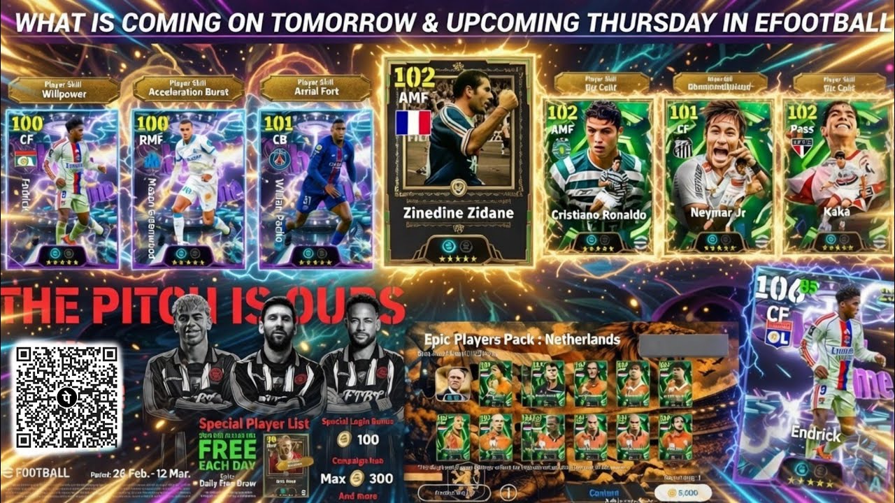 New Bigtime🥶: What is coming on Tomorrow & Next Thursday in eFootball 2026New Bigtime 500 Free Coins