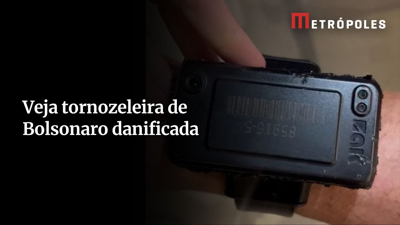 V&iacute;deo: Bolsonaro mostra tornozeleira danificada e confessa que usou ferro de solda no equipamento