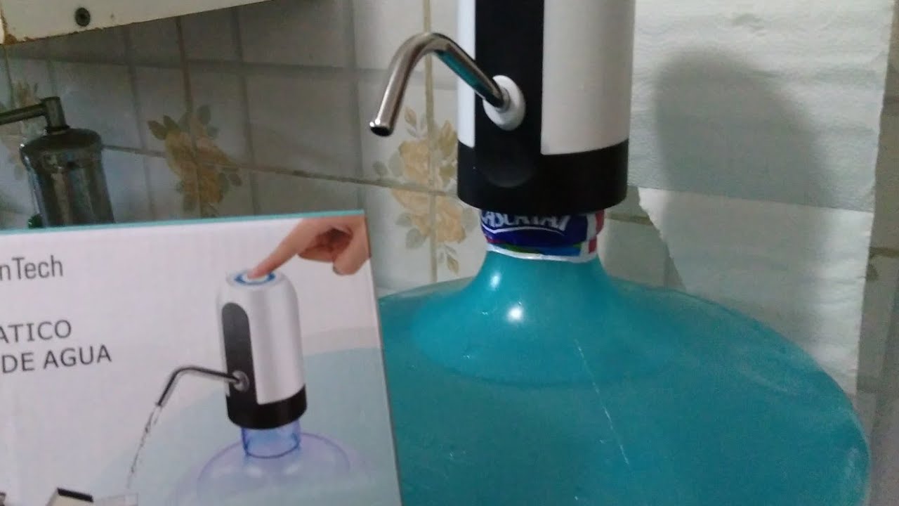 Bomba elétrica recarregável para galão de 10 e 20 litros