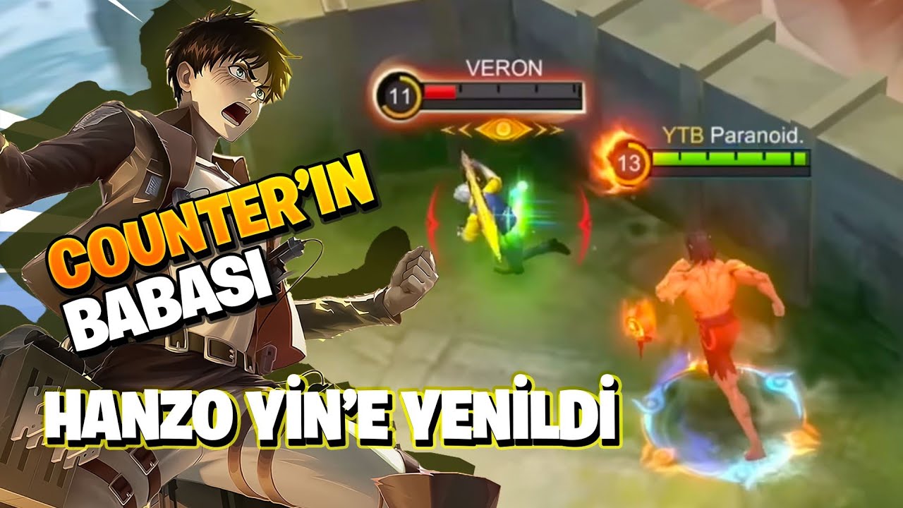 RAKİPTE HANZO VARSA YİN ALIYORUZ - BÖYLE CT YOK! - Mobile Legends