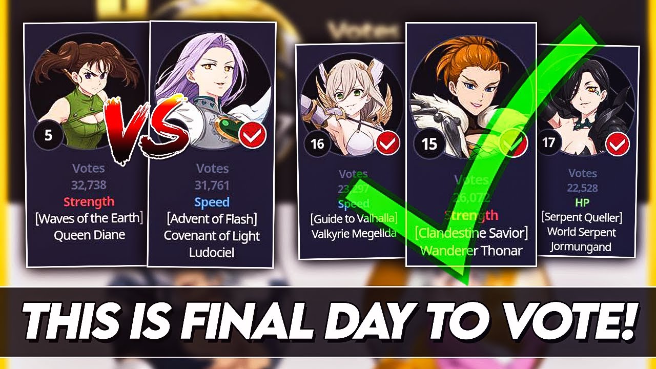 *BEST PICKS* Who Should YOU Vote DAY 3 NEW YEAR 2023 Special Poll! PICK THESE!!! (7DS Grand Cross)