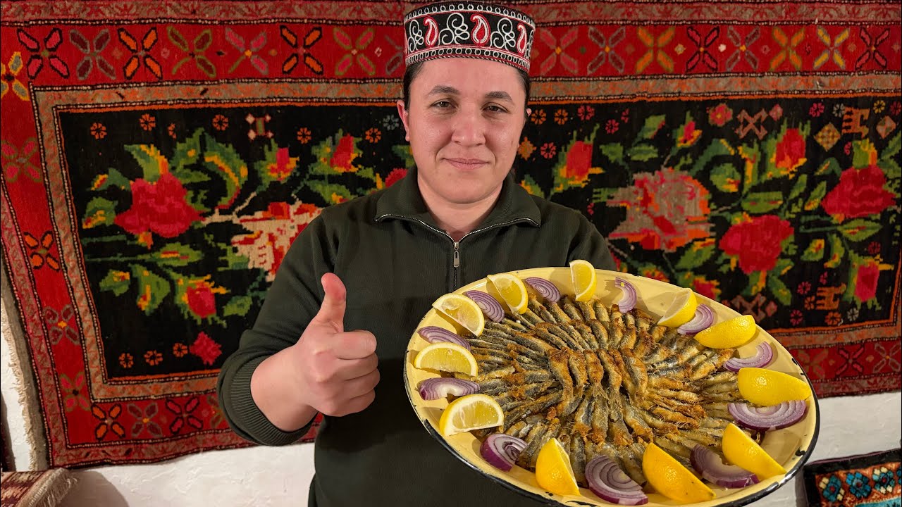 Türk Mətbəxindən Tavada Hamsi Balığı🐟Xırtıldayan Dad🔥/ Turkish Cuisine Pan-Fried Anchovies🐟