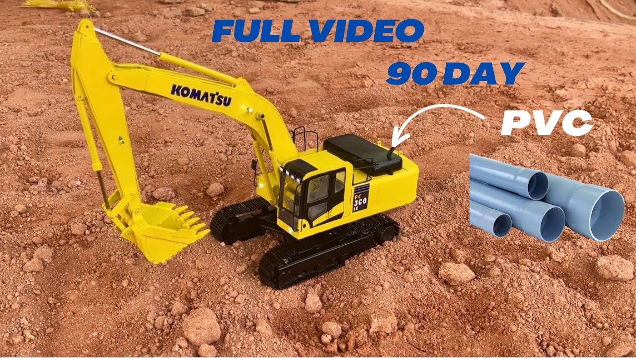 Full video !!!  90 days of making RC Excavator from PVC | ND - Crafty Models