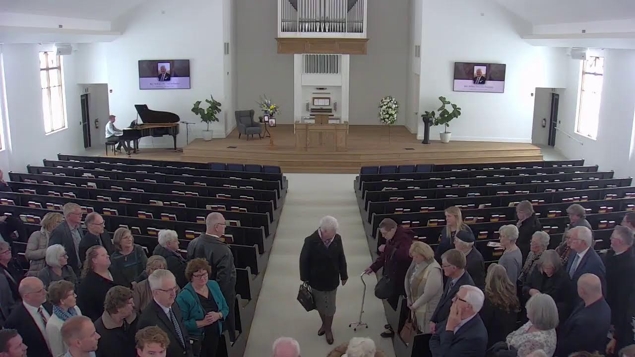 Funeral Service for Rev. W. den Hollander