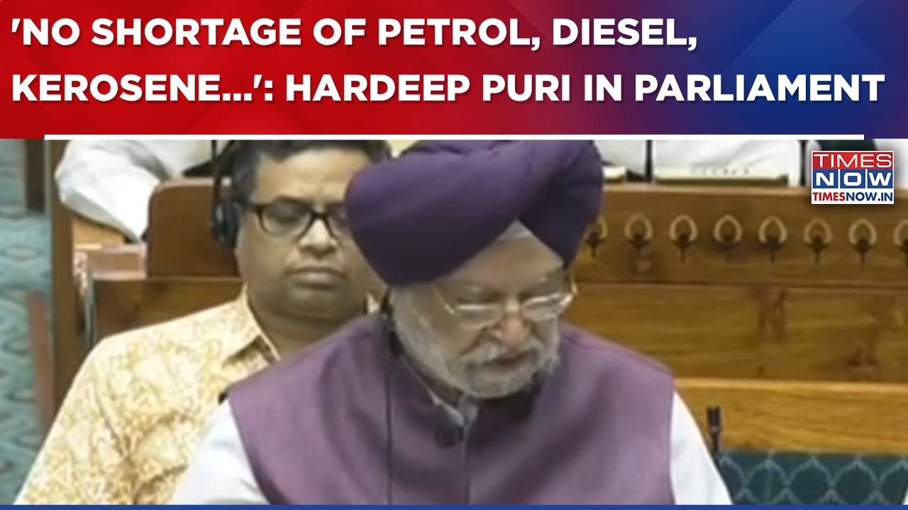 Union Minister Hardeep Puri In Parliament: 'No Shortage Of Petrol, Diesel, Kerosene...' | WATCH