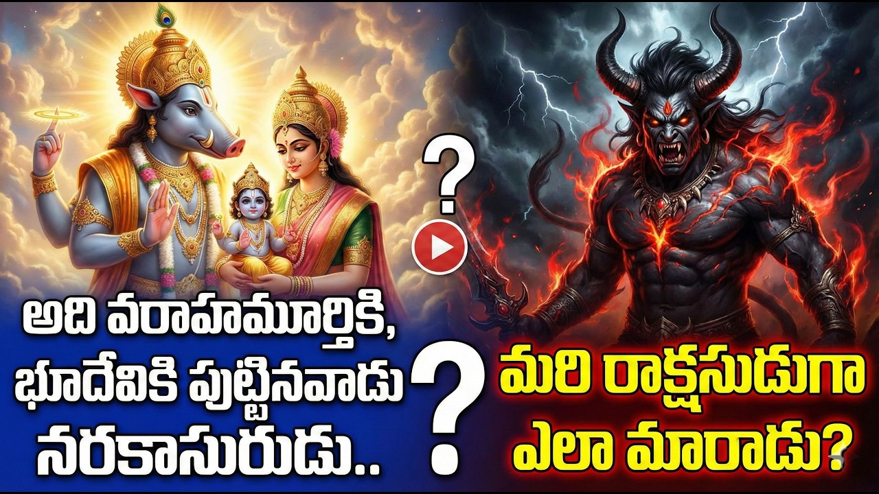 #అది వరాహమూర్తికి, భూదేవికి పుట్టినవాడు నరకాసురుడు.. మరి రాక్షసుడుగా ఎలా మారాడు.#chaganti