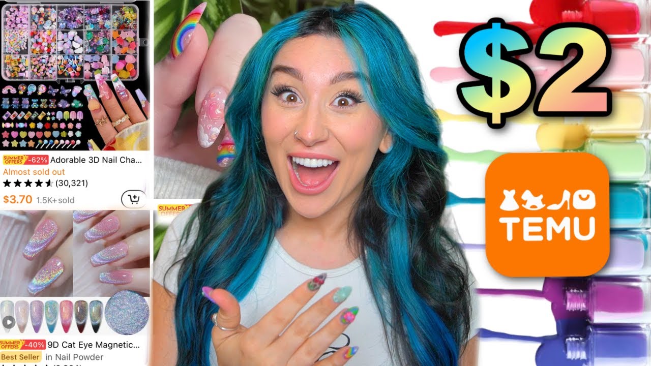 Пробуем самые дешевые в мире материалы для ногтей (TEMU)