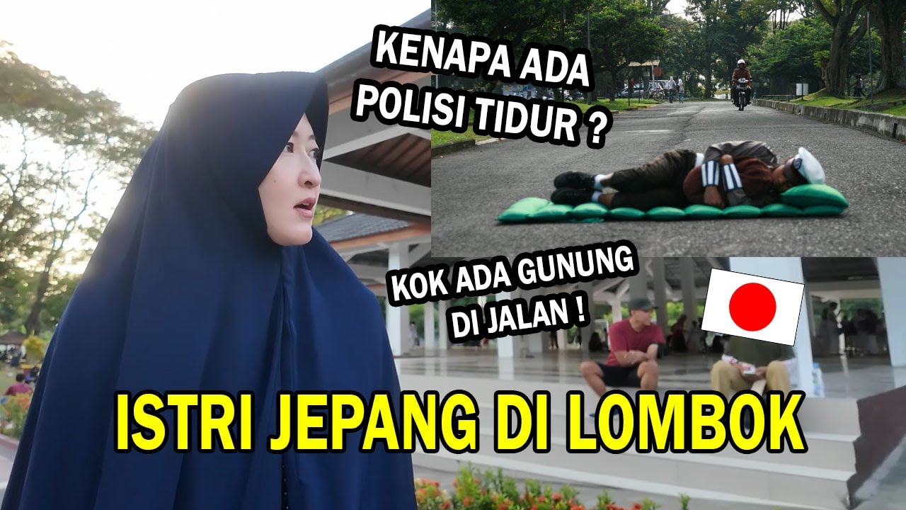 AJAK ISTRI  KELILING KAMPUNG ! DIA HERAN KOK ADA POLISI TIDUR ! ;d