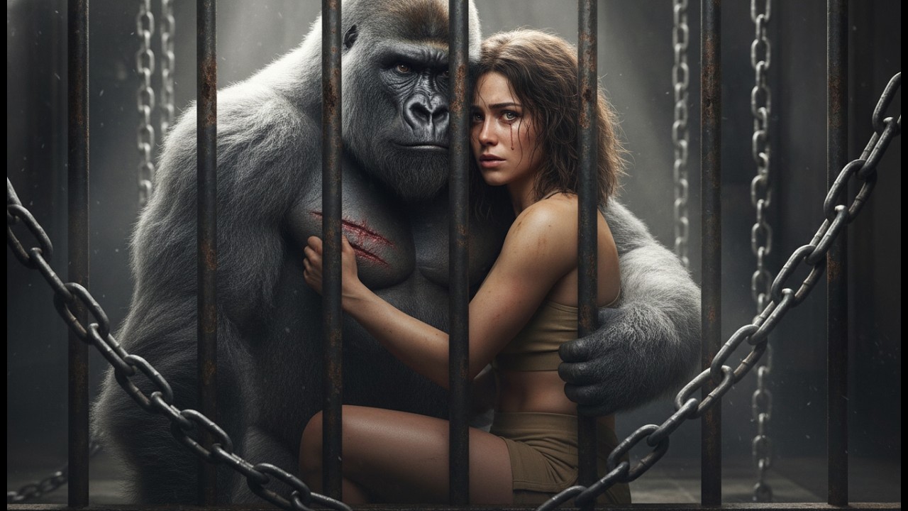 Tears and Hope: Gorilla and Girl Friendship Behind The Iron Cage and Chains #GorillaAndGirl