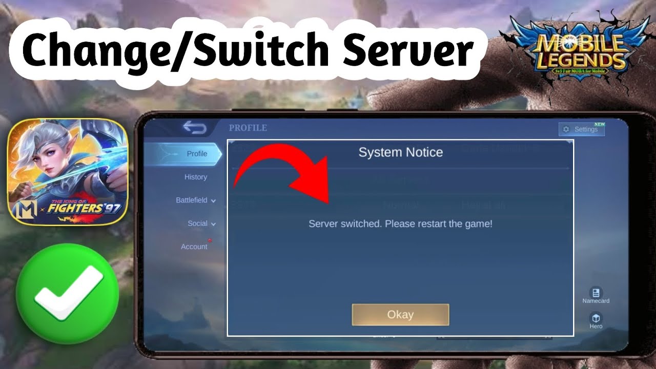 How To Change or Switch Server in Mobile Legends (100% Working - 2025) 🎮