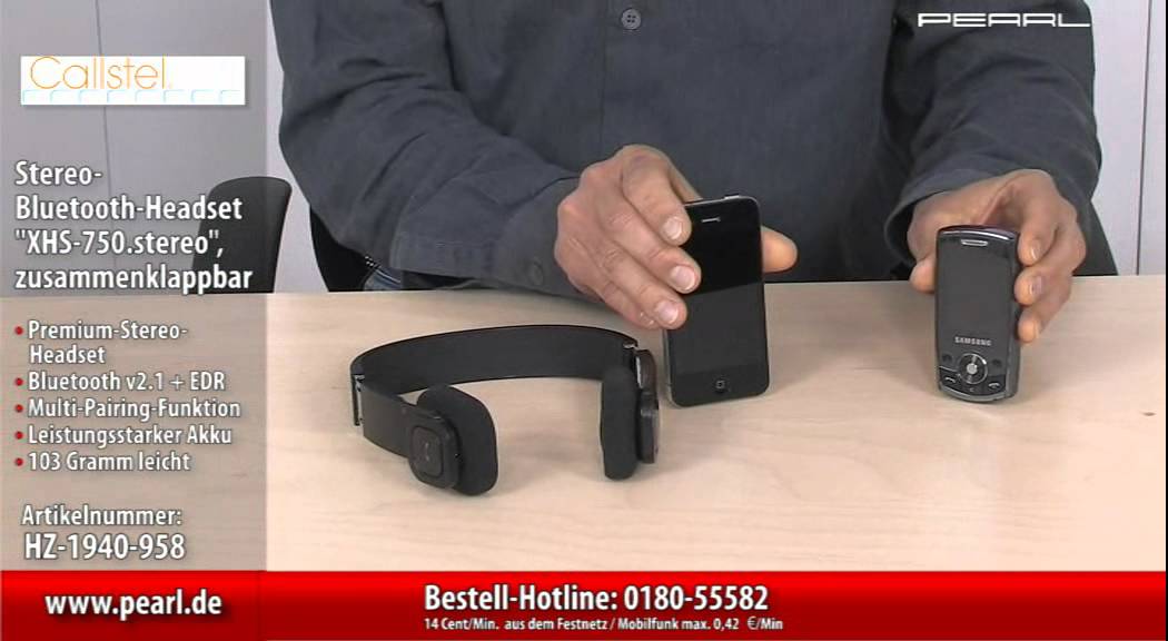 Callstel Stereo-Bluetooth-Headset 