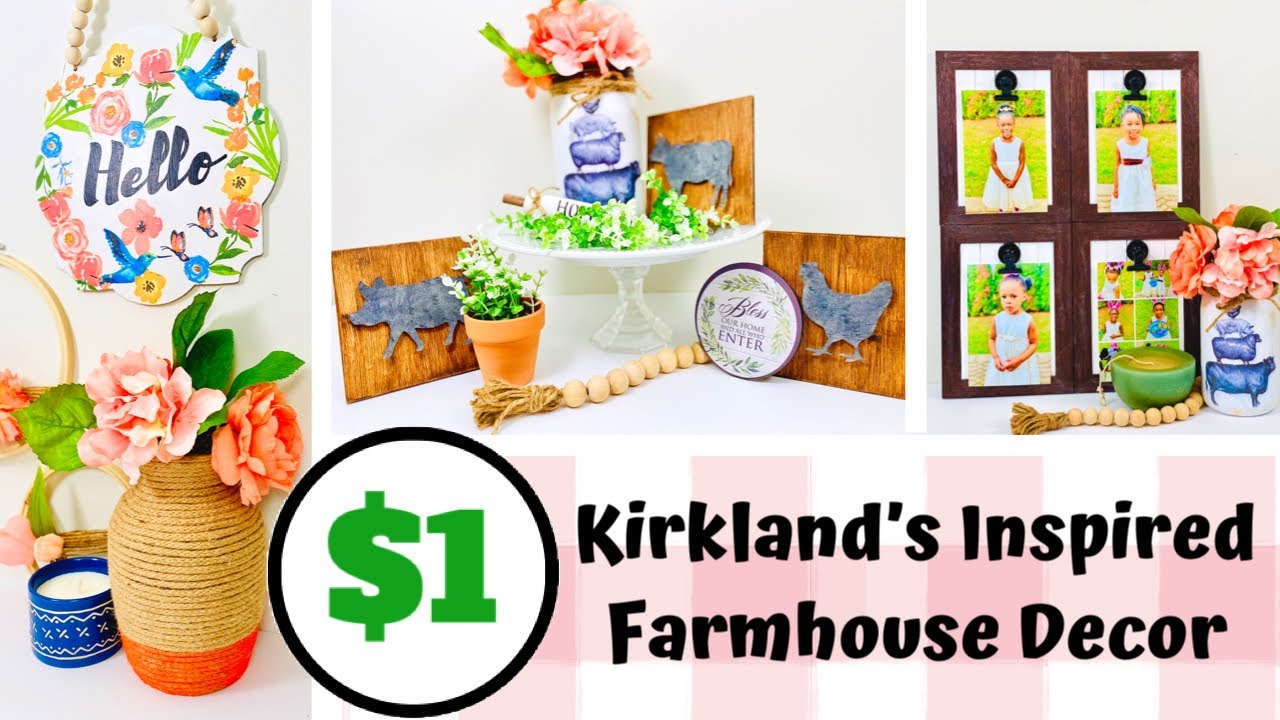 3 New DIY Farmhouse Decor Ideas | Kirkland’s Inspired Home Decor | Dollar Tree DIY | High End 2020