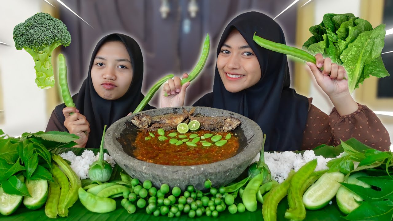 WAJIB TAMBAH NASI‼️ MUKBANG LALAPAN MENTAH KECIPIR DLL | MUKBANG ASMR