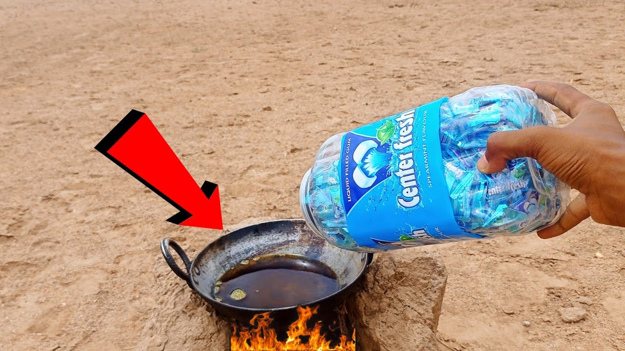 Centre Fresh vs Hot Oil | Center Fresh Chewing Gum vs Hot Oil Experiment