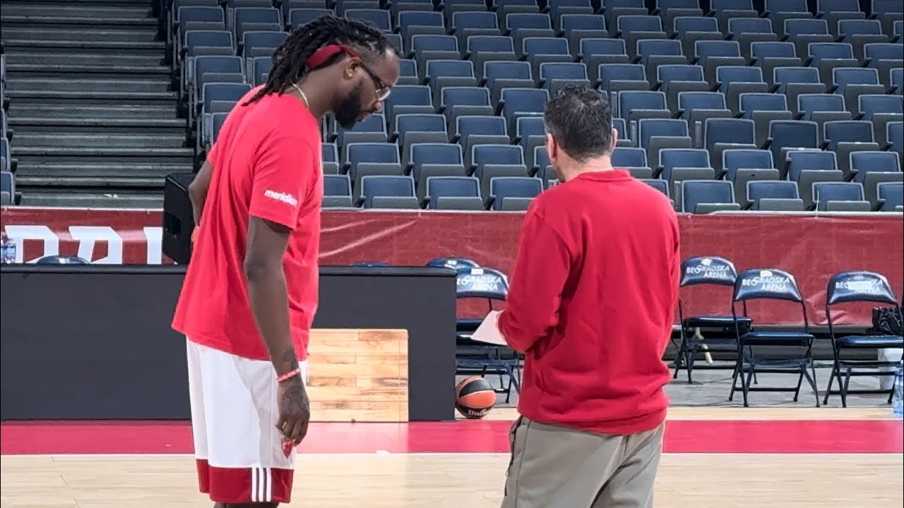 Trening Crvene zvezde pred utakmicu protiv Olimpijakosa (12.12.2024.)