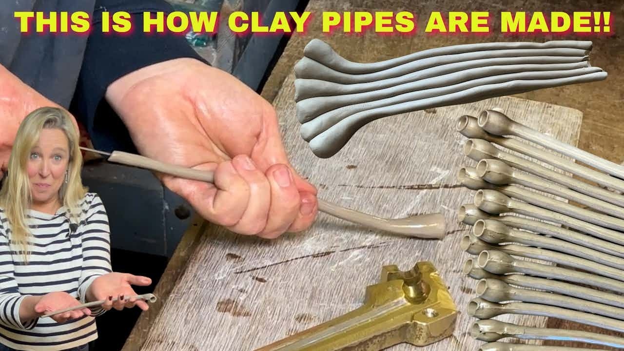 How Were Clay Pipes Made In The 1600s?  I Learn From One of the Last Traditional Clay Pipe Makers