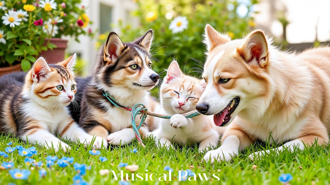 Успокаивающее телевидение для собак и кошек 🐾 12 часов мягкой музыки для снятия стресса и обеспеч...