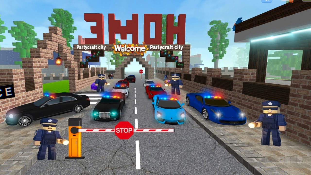 24/7 Police Guarded City Gate 😱 Partycraft City