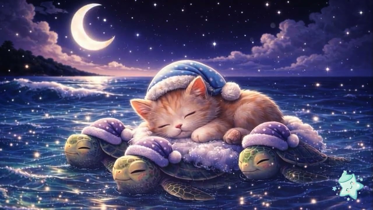 🌊 Wave Dream: Gentle Ocean Sleep | Baby Lullaby with Celesta, Piano & Soft Pads (8 Hours)