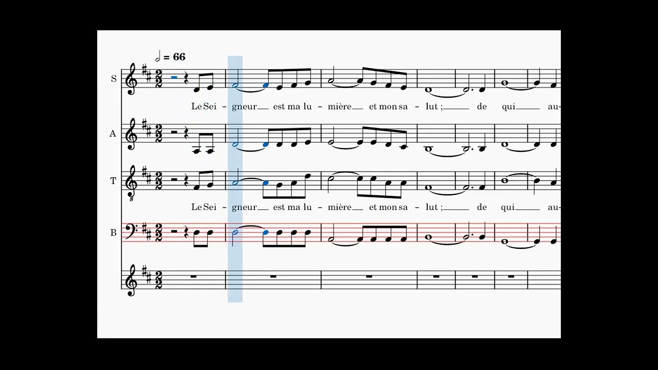 Le Seigneur est ma lumière, bass, Fr. Jean-Baptiste
