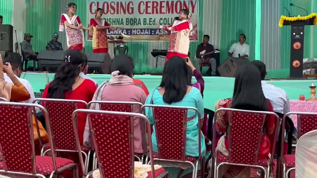 Meghor jolonga 🌻 group dance #collegelife #collegeweek #krishnabora BEd college #assam #viralvideo 