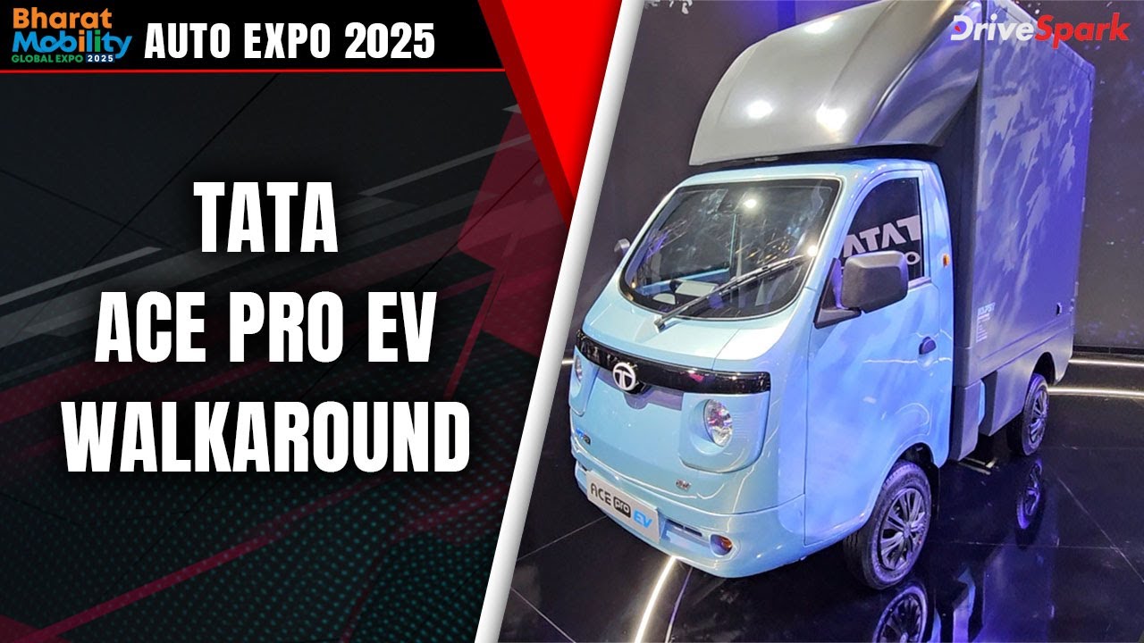 Auto Expo 2025: Tata Ace Pro EV Walkaround | ADAS | 38.9bhp | 14.4kWh Battery Pack | Promeet Ghosh