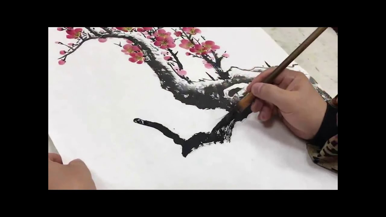 CÁC BƯỚC VẼ HOA ĐÀO