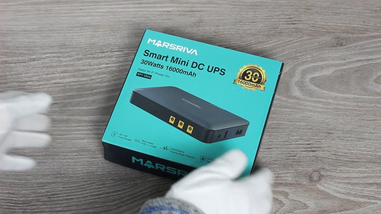 MARSRIVA KP1 Ultra Smart Mini DC UPS Unboxing and Installation