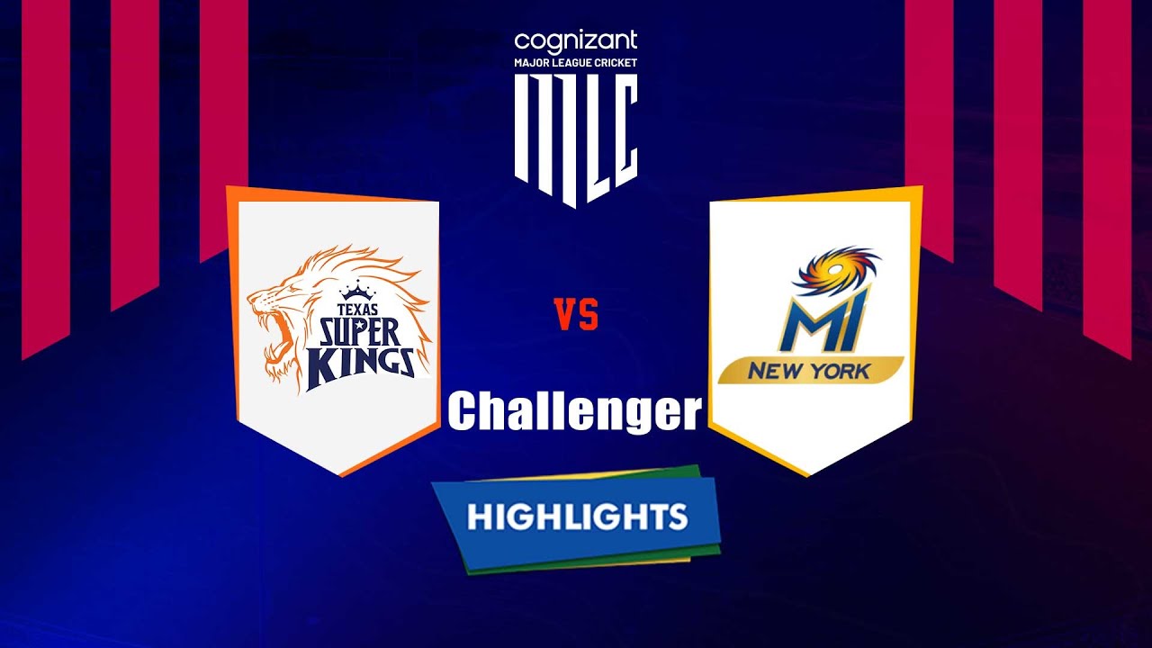Highlights: Challenger, Texas Super Kings vs MI New York | Challenger - TSK vs MINY