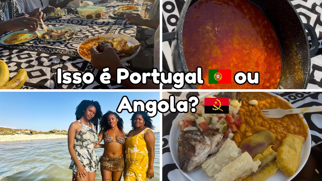 Vlog de uma angolana em Portugal| praia da moita| Mufete comida angolana em Portugal. Parte 2