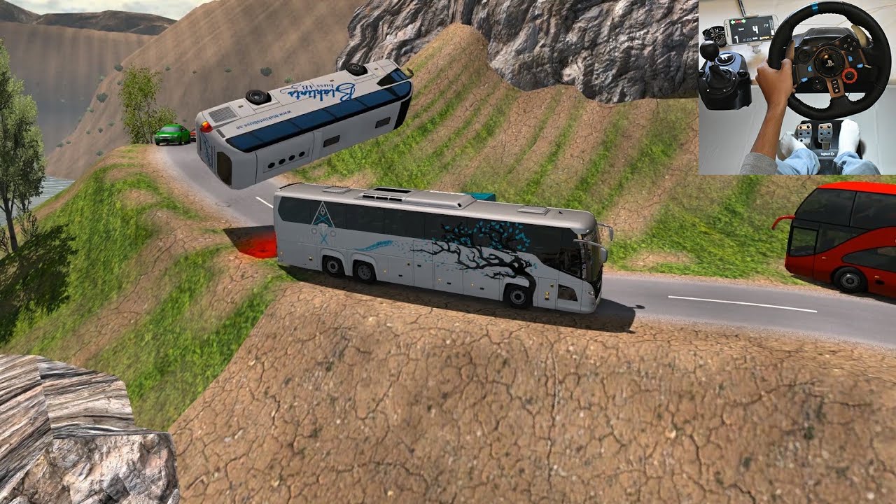 Crazy bus driver on Road | Euro truck simulator 2 with bus mod | indian bus driver