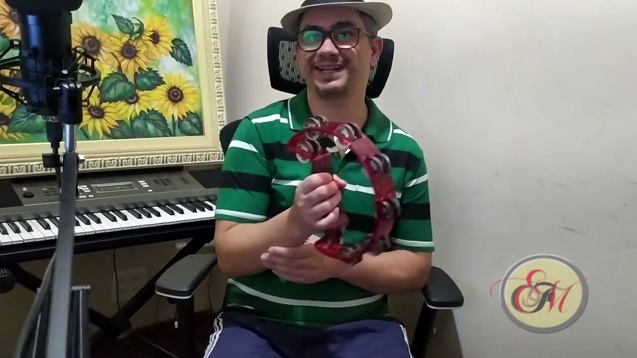 Aula de Pandeirola (pandeiro meia lua)  - Pandeirola / Pandereta - Aula 001 #pandeiro