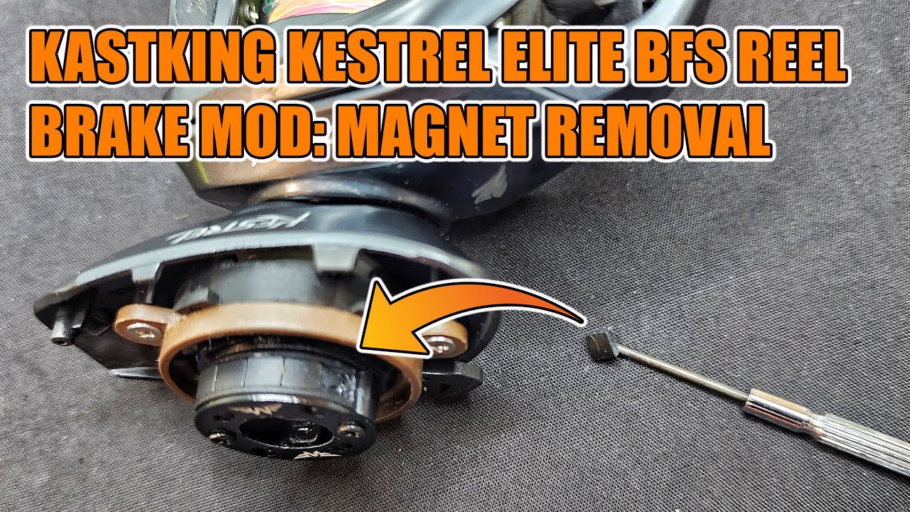 Модификация катушки KastKing Kestrel Elite BFS Reel Brake: удаление магнита