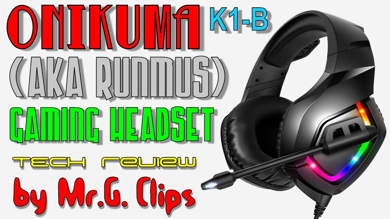 ONIKUMA / RUNMUS K1-B Gaming Headset Review