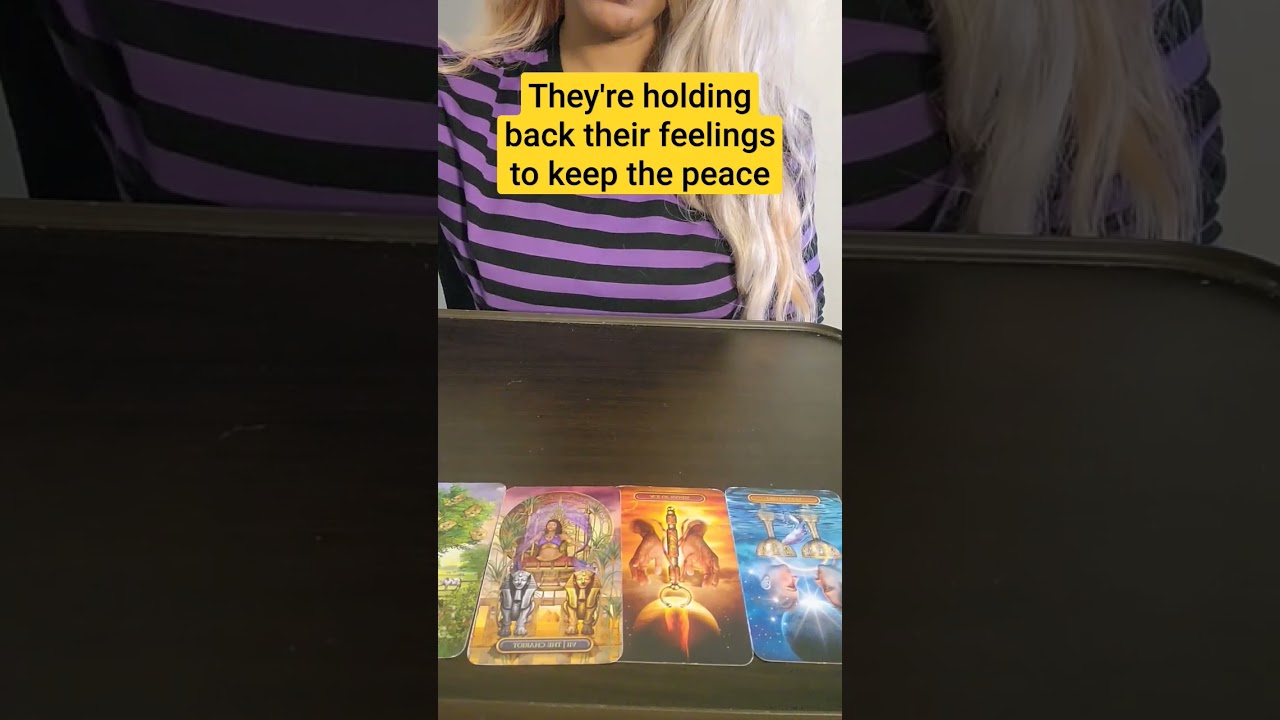 They're holding back their feelings to keep the peace #tarot #tarotreading #tarotscope