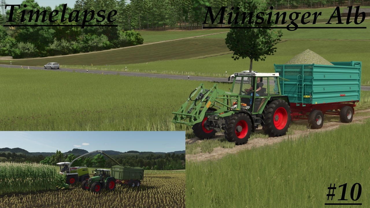 Landwirtschafts Simulator 25 Timelapse Münsinger Alb #10 Mais silieren!