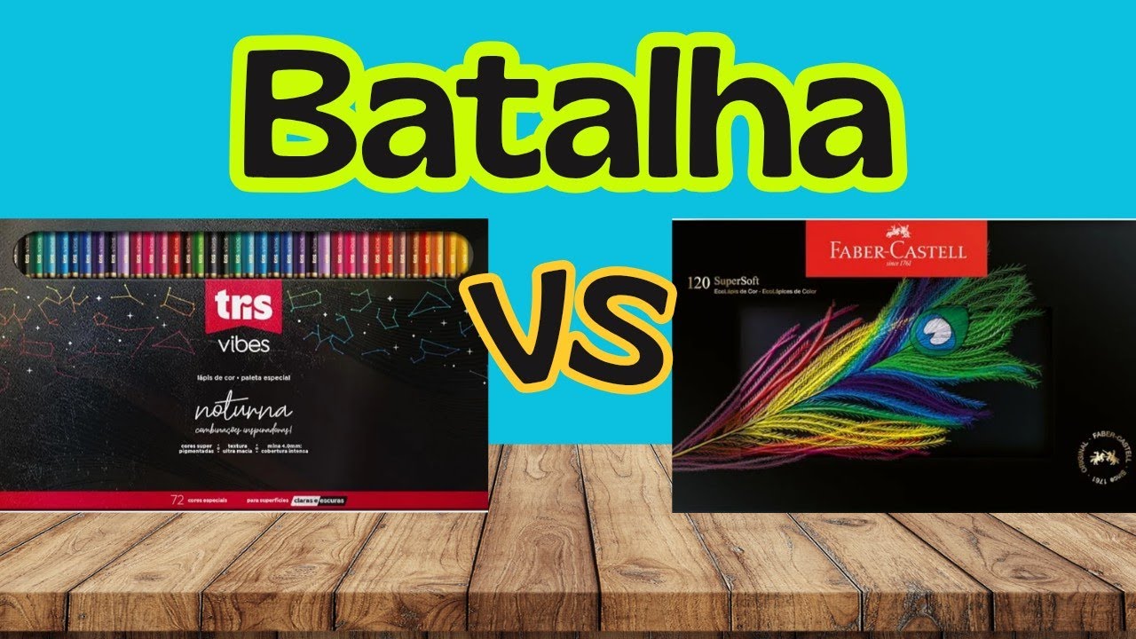 Comparativo Tris Vibes Noturna VS Super Soft Faber-Castell