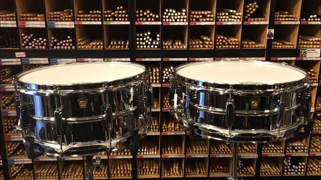 LUDWIG LM400 VS LM402 Comparison Video/ SUPRAPHONIC SNARE DRUM 14×5 VS 14×6.5 /ラディック スネアドラム叩き比べ