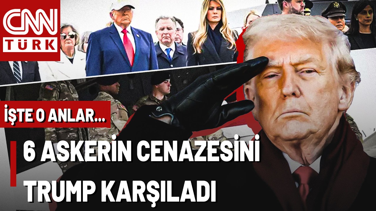 İran Savaşında Ölen 6 Askerin Cenazesi Amerika'da! Trump Cenazeleri Karşıladı